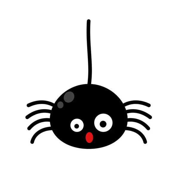 Ilustrace Halloween Spider Symbol Vektor — Stockový vektor