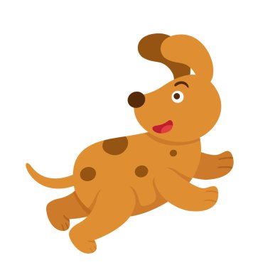 Mutlu köpek çizim vektörü