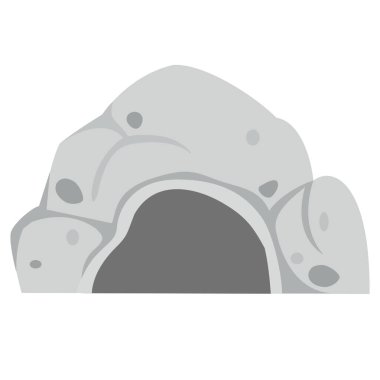 Mağara taş vektör çizimi