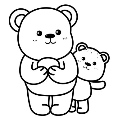 Görüntü siyah ve beyaz ayı.