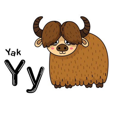 Görüntü Ayırıcı Hayvan Alfabesi Y-Yak Harfi