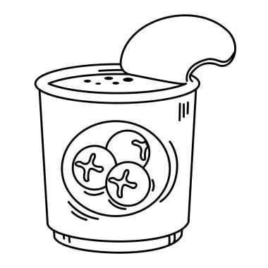 Yoğurt ana hatlarının arkaplan vektöründe gösterilmesiName