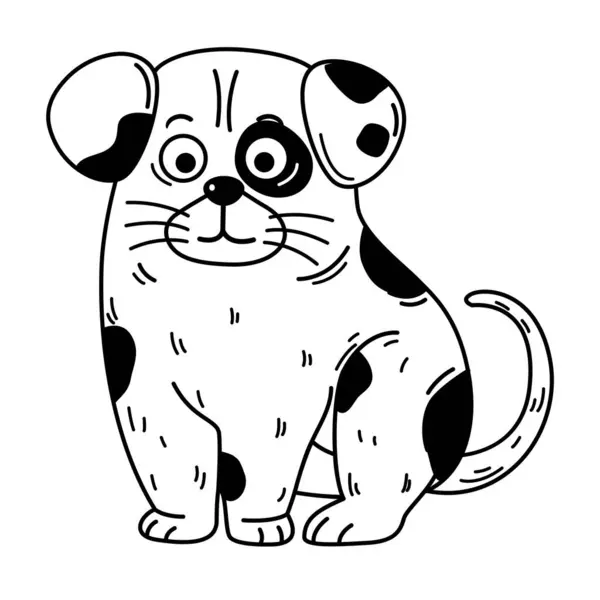 Ручной Рисунок Персонажей Собак Вектор Лицензионные Стоковые Векторы