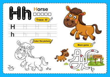 Görüntü Ayırıcı Hayvan Alfabesi H-At Harfi
