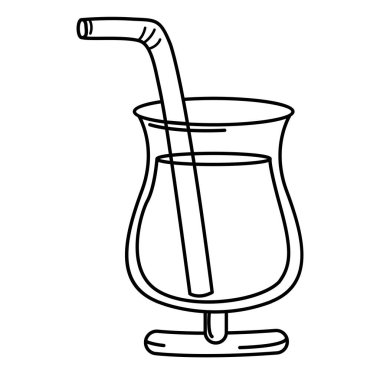 Arkaplan vektöründe meyve suyu ana hatlarının çizimi