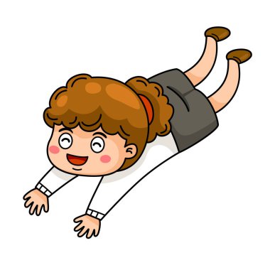 Vektör koyan çocuk tasviri