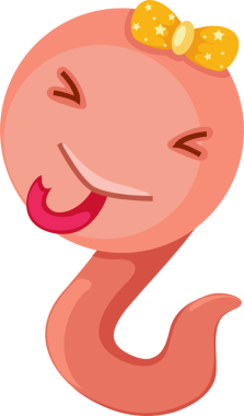 sevimli yılan karakter karikatür