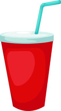 İzole edilmiş meşrubat çizimi