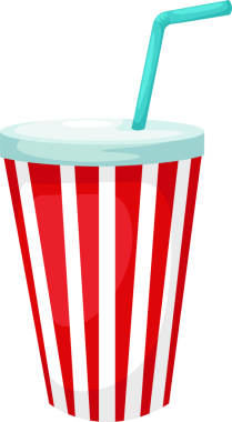 İzole edilmiş meşrubat çizimi