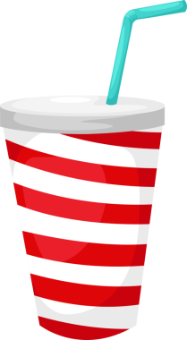 İzole edilmiş meşrubat çizimi