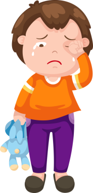 İzole edilmiş Ağlayan Çocuk 'un çizimi