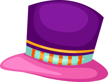 illüstrasyon izole sihirli şapka