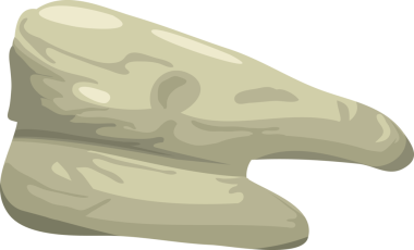 İzole edilmiş taşın çizimi