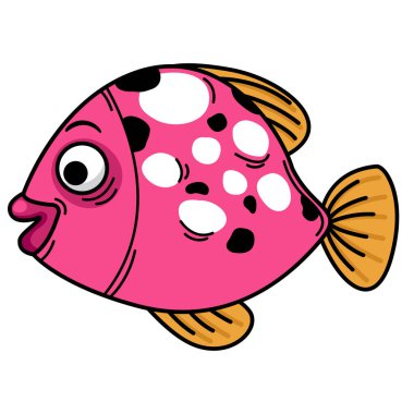 Arkaplan vektöründe balık ana hatlarının gösterilmesiName