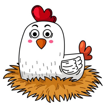 Arka plan vektöründe tavuk ana hatlarının gösterilmesiName