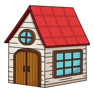 beyaz zemin üzerinde ev çizimi