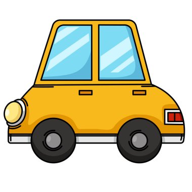 Arkaplan vektörü üzerinde beyaz araba çizgisi çizimi