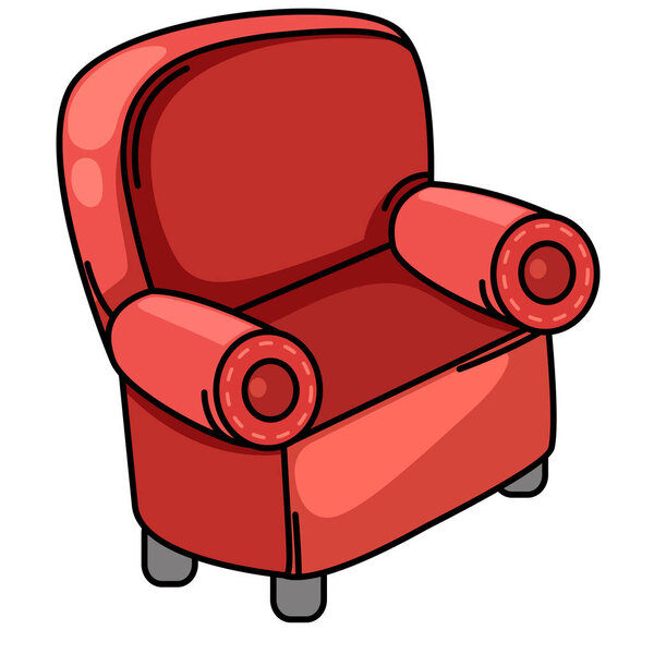 illustration of sofa isolated on white background vector