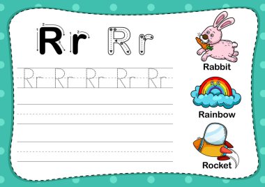 Görüntü Ayırılmış Hayvan Alfabesi Harfi R