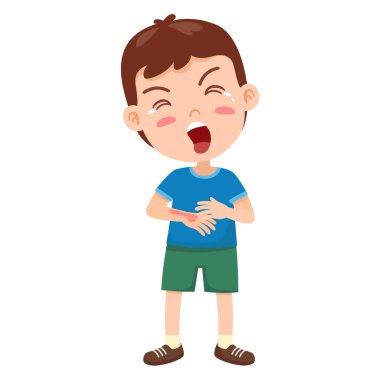 Burn of hand child skin vector illustration