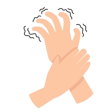 Parkinson hastalığı içeren el titremeleri görülüyor.