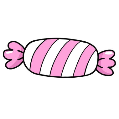 illustration halloween candy hand drawn outline concept