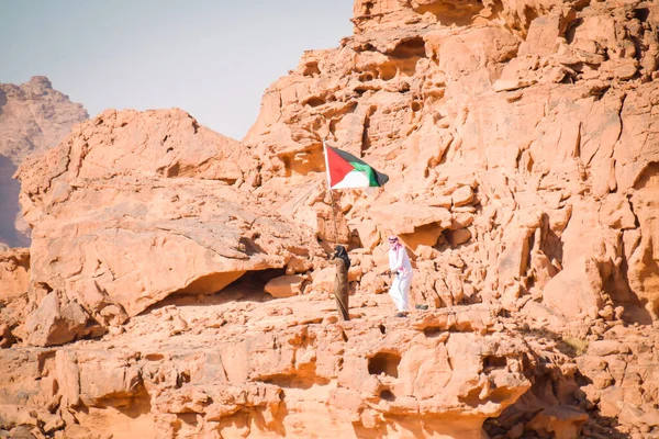 Wadi Rum Giordania Ottobre 2022 Grandi Combattenti Della Rivolta Araba — Foto Stock
