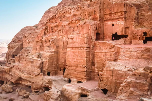 Royal Tombs Structures Ancient City Petra Jordan Know Loculi Petra — Stock Photo, Image