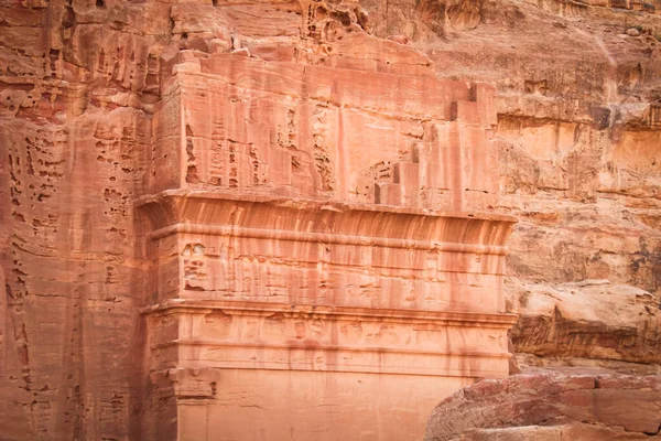 Berühmte Königsgräber Der Antiken Stadt Petra Jordanien Man Kennt Sie — Stockfoto