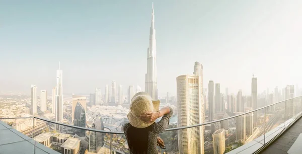 Dubaï Émirats Arabes Unis Octobre 2022 Burj Khalifa Vue Centre — Photo