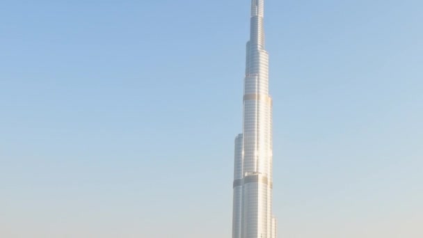 Dubai Luksusowe Drapacze Chmur Oknem Hotelu Zjednoczone Emiraty Arabskie — Wideo stockowe