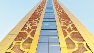 Dubai, BAE - 14 Ekim 2022 Dubai Frame. Altın Dubai Çerçevesi - Dubai 'de Yeni Cazibe, İnanılmaz Mimarlık, Birleşik Arap Emirlikleri