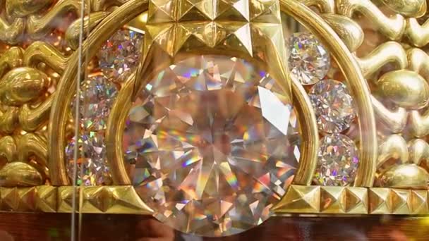 Dubaj Zjednoczone Emiraty Arabskie Października 2022 Największy Złoty Pierścień Świecie — Wideo stockowe