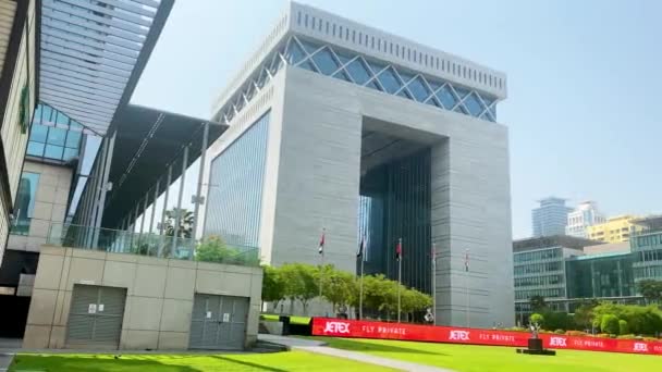 Дубай Оаэ Октября 2022 Года Дубайский Финансовый Центр Difc Объединенные — стоковое видео