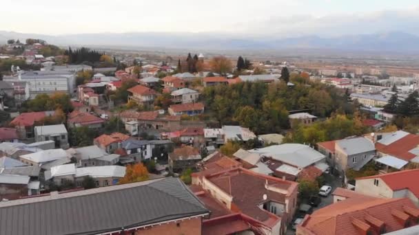 Telavi Georgia Noviembre 2022 Edificios Históricos Antiguos Centro Ciudad Telavi — Vídeos de Stock