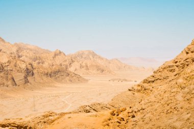 Chak chak, Iran - 4th june, 2022: Scenic panorama of mountains from Chak chak village in Iran, middle east.