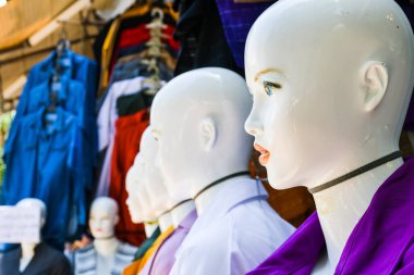Shiraz, Iran - 15th june, 2022: Plastic woman mannequins in shop in streets of Iran