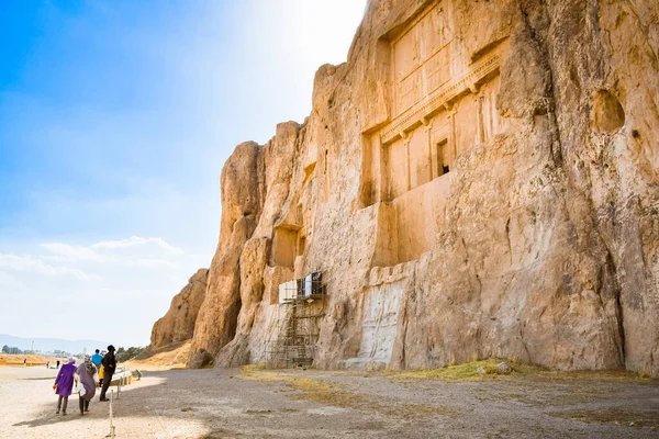 Necropolis Irán 2022 Június Artaxerxes Nagy Darius Sírjai Achaemenid Birodalom — Stock Fotó
