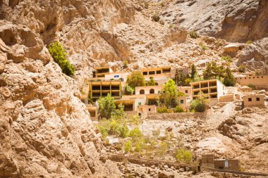 Meşhur turizm merkezi - chak chak köy binaları panorama yayılıyor