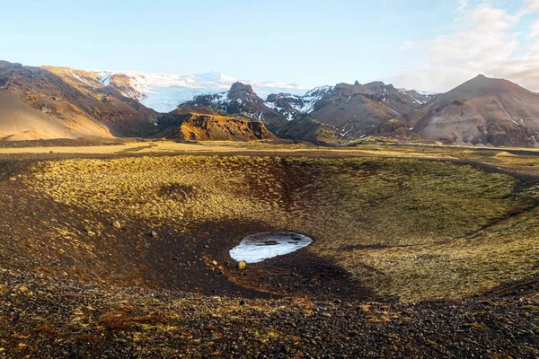 Panorama Monumento Natural Haalda Geleira Islândia Haalda Glaciar Vista Sul — Fotografia de Stock
