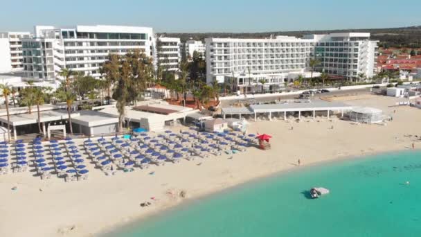 아야이아 키프로스 Aapril 2023 Airfly Luxury Hotel Buildings Pool Beach — 비디오