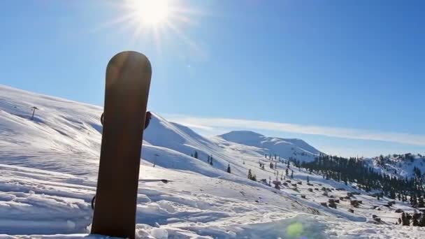 Goderdzi Ski Resort Panorama Sunny High Adjara Caucasus Mountains Small — Stock Video