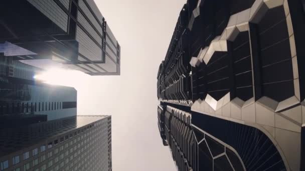 シンガポール 2024 シンガポールの中心部にある美しい現代的な高層ビル インドネシア語学校ビル 金融コンセプト — ストック動画