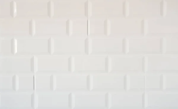 White Ceramic Tiles Wall — Stock Photo, Image