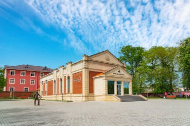 The building of the Art Gallery in the city of Qusar, northern Azerbaijan