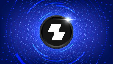 Zipmex (ZMT) para kripto para birimi konsepti pankart arkaplanı.