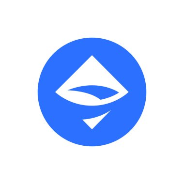 Beyaz arkaplanda AirSwap (AST) simgesi izole edildi.
