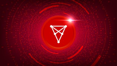 Chiliz (CHZ) para kripto para birimi konsept afiş arkaplanı.