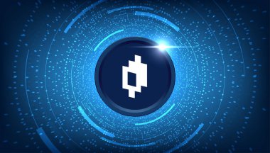 Ayna Protokolü (MIR) para kripto para birimi konsepti pankart arkaplanı.