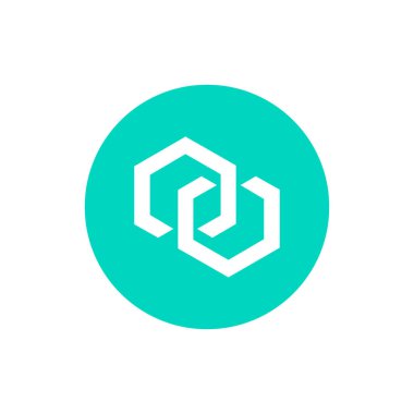 Beyaz arkaplanda zincir (XCN) para simgesi izole edildi.